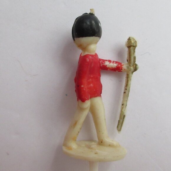 17 pc Christmas Cupcake Picks Santa Heads,  Soldiers, Candle Holders + Spir-It - Picture 10 of 15